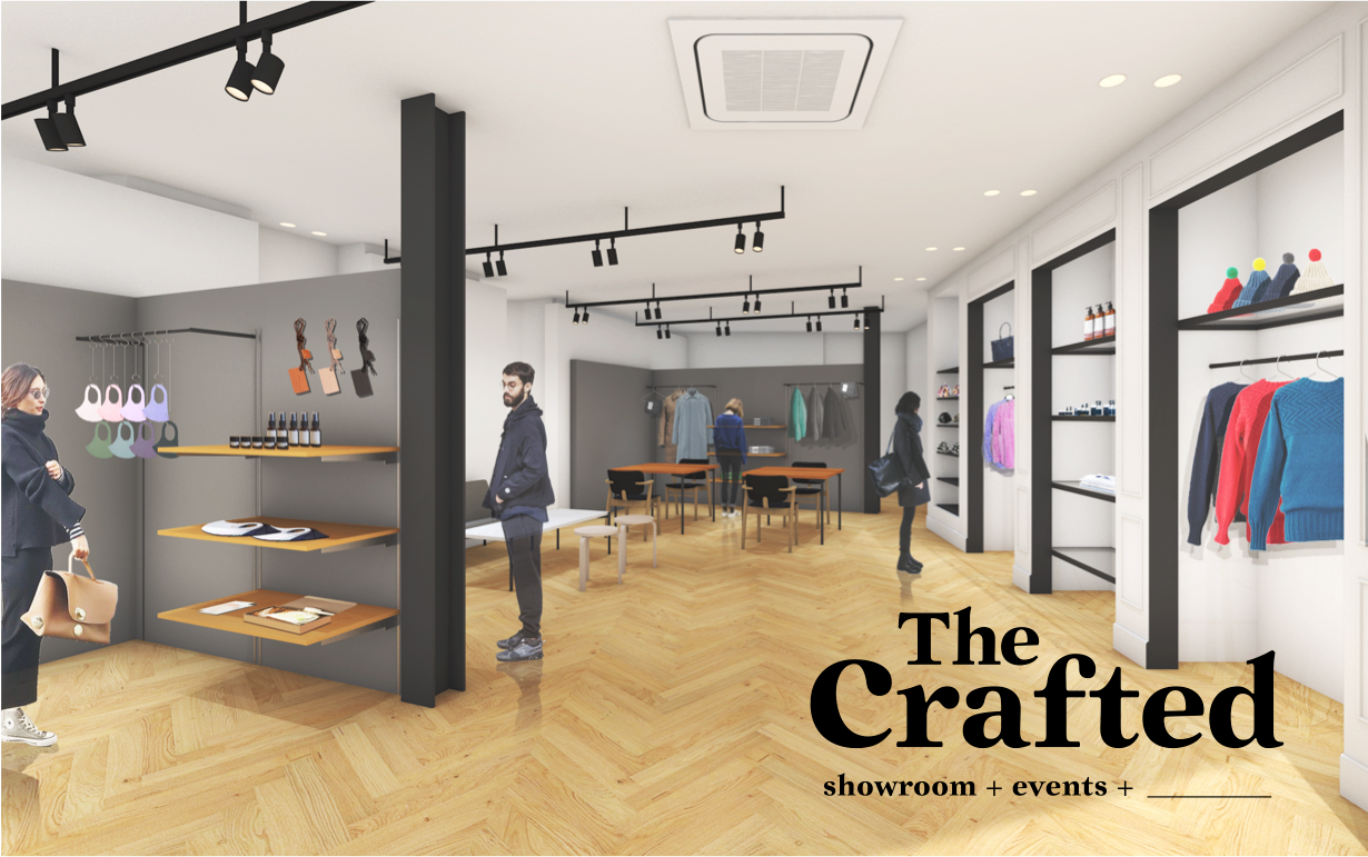 【期間限定出店 東京銀座】2021年5月22日(土)オープンの「モノづくり」D2Cブランドが集結する1年限定の店舗「The Crafted GINZA」に出展します。